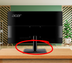 Remove Acer monitor stand.